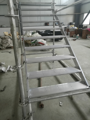 Z-stairs aluminium 6061-T6 large 610 mm 650 mm Ringlock Échafaudage d'aluminium 