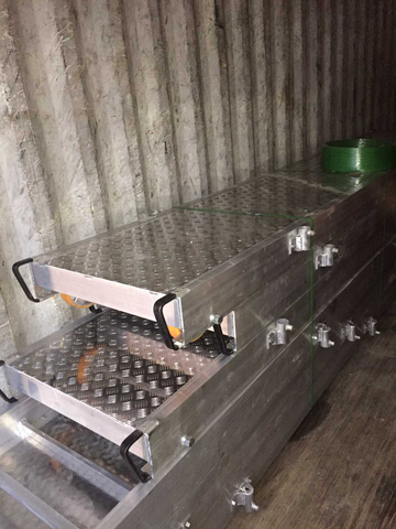 panneau en aluminium de passerelle de planche d'échafaudage de bateau marin de 3m 4m 6m