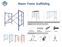 Cadre d'échafaudage Mason Échafaudage à cadre en H