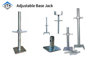 Base réglable d'OEM Jack et base de Jack d'échafaudage de Jack de tête d'U