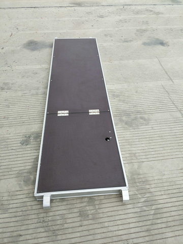 Planches de bois en aluminium antidérapantes d'échafaudage avec échelle