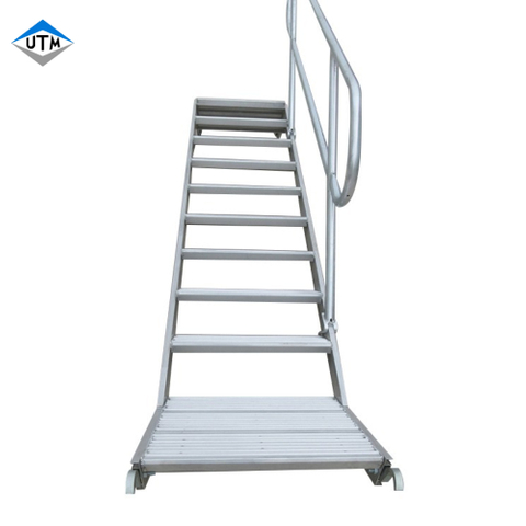 Échelle d'échafaudage d'échafaudage en aluminium avec escalier de sécurité