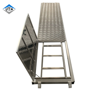 Construction de sécurité Aluminium Walk Boards Schafaudage Plate-forme de trappe de planche avec échelle