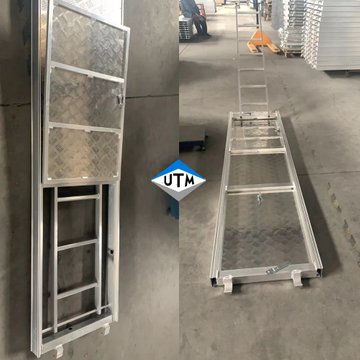 Construction de sécurité Aluminium Walk Boards Schafaudage Plate-forme de trappe de planche avec échelle