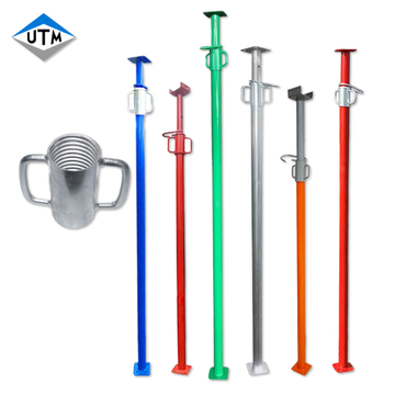 Poteau d'étayage réglable galvanisé par Porp en acier de cric d'Acrow d'accessoires d'échafaudage résistants de type espagnol