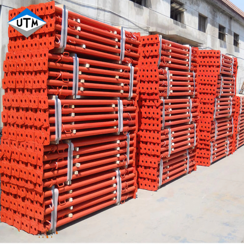 Poteau d'étayage réglable galvanisé par Porp en acier de cric d'Acrow d'accessoires d'échafaudage résistants de type espagnol