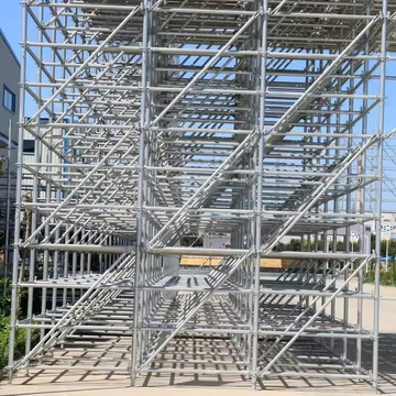 Échafaudage de ringlock galvanisé à chaud pour la construction de ponts