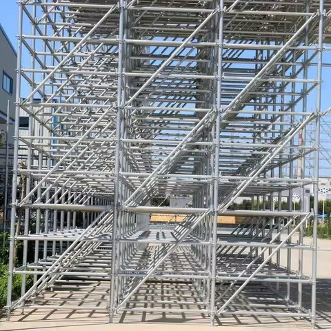 Échafaudage de ringlock galvanisé à chaud pour la construction de ponts