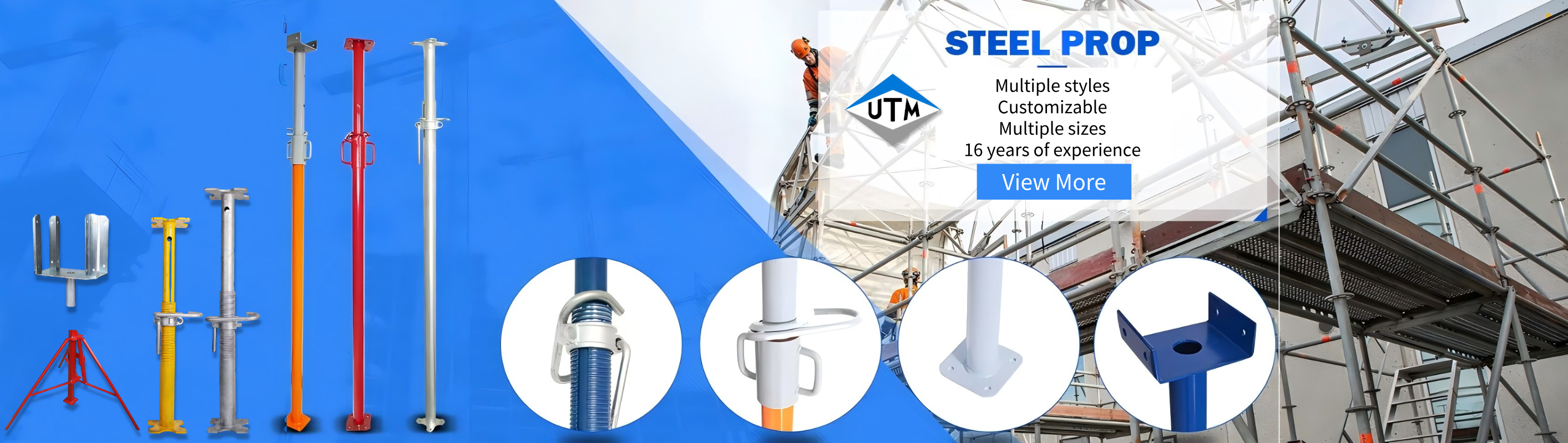 étayage en acier de construction