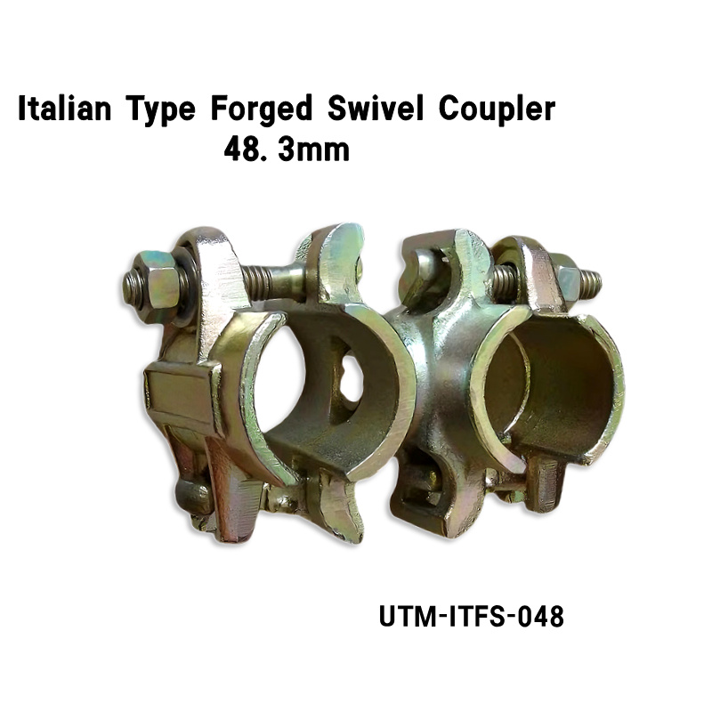 Coupleur pivotant forgé d\'échafaudage de type italien 48,3 mm