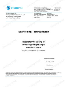 Certificat de coupleur à angle droit Classic B
