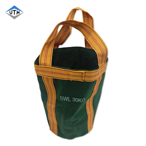 Sac de levage d'échafaudage de haute qualité SWL 30kg 50kg, sac de levage à pince en toile, sacs à outils de levage de matériel